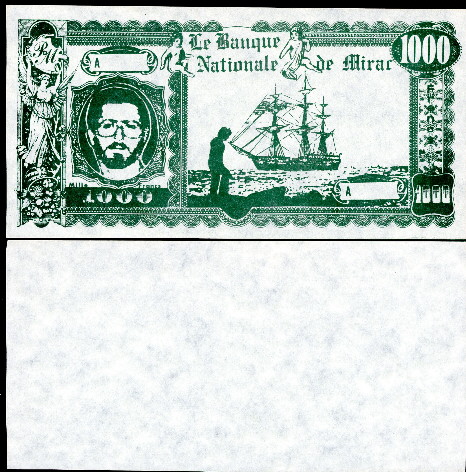 1000 francs  (80) AU Banknote